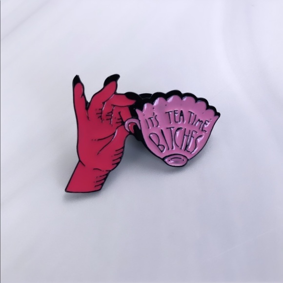 It’s Tea Time Enamel Pin/ Brooch